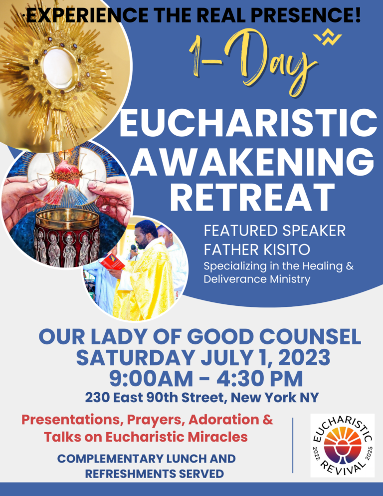 One Day Eucharistic Awakening Retreat - Archdiocese of New York