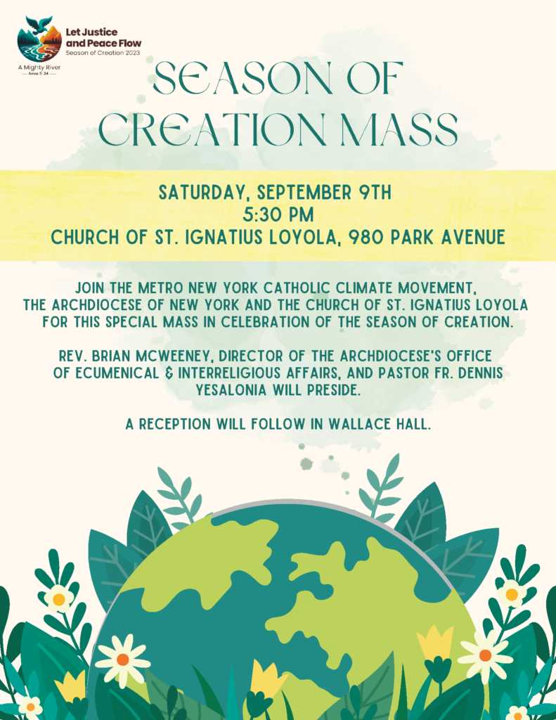 2023 Season of Creation Events - Archdiocese of New York