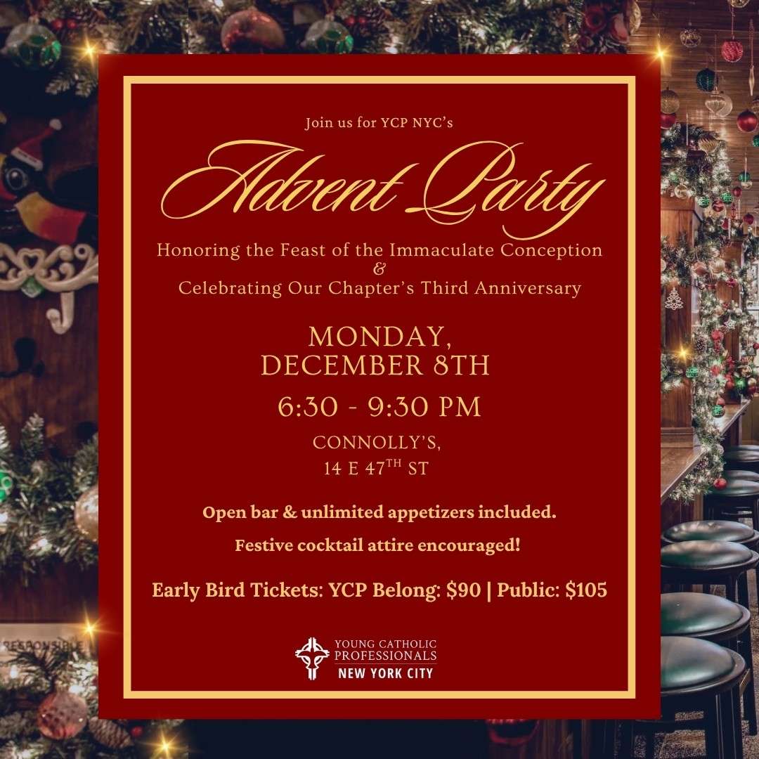 YCP NYC 3rd Anniversary & Advent Party | Celebration of the Immaculate Conception